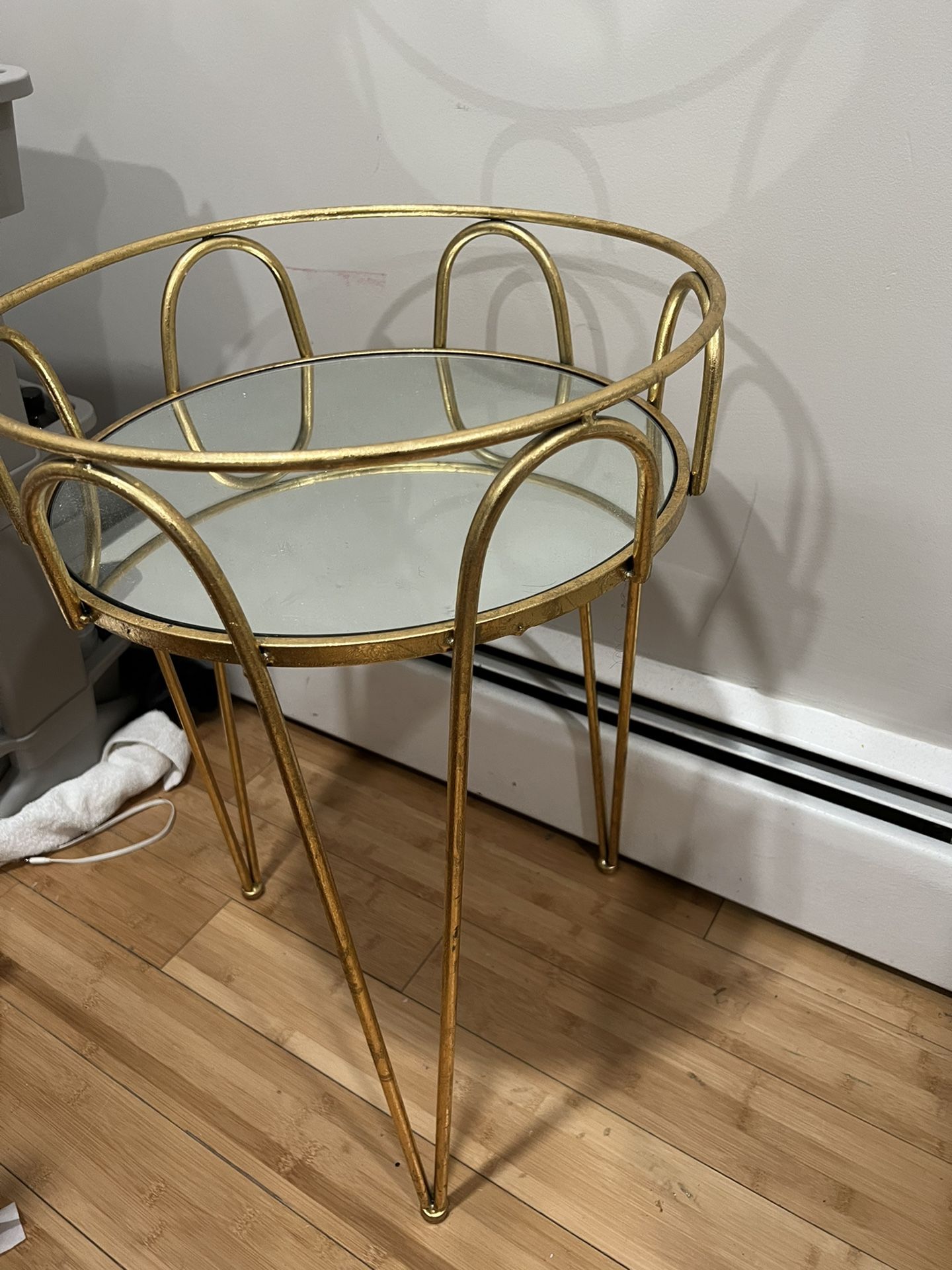 Side Table With Mirror