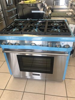 Estufa de gas marca thermador 36 profecional