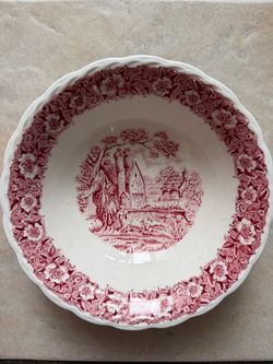 Vintage Franciscan Ironstone Countryside Earthenware Berry Bowl Purple [6794]