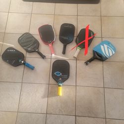 6 Pickleball Paddles Available Priced Individually. 