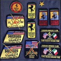 VINTAGE Ferrari Owner’s Club Patches