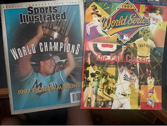 Florida Marlins 1997 World Series program and magazine