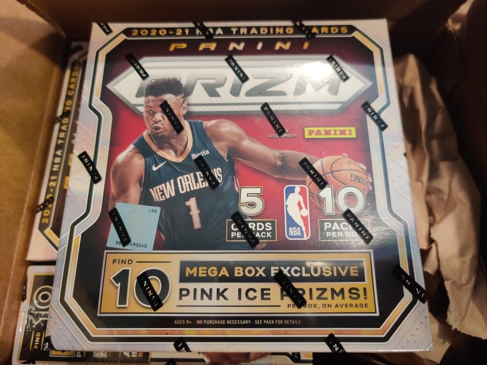 2020 21 Panini Prizm Basketball Mega Box NBA Pink Ice Prizms