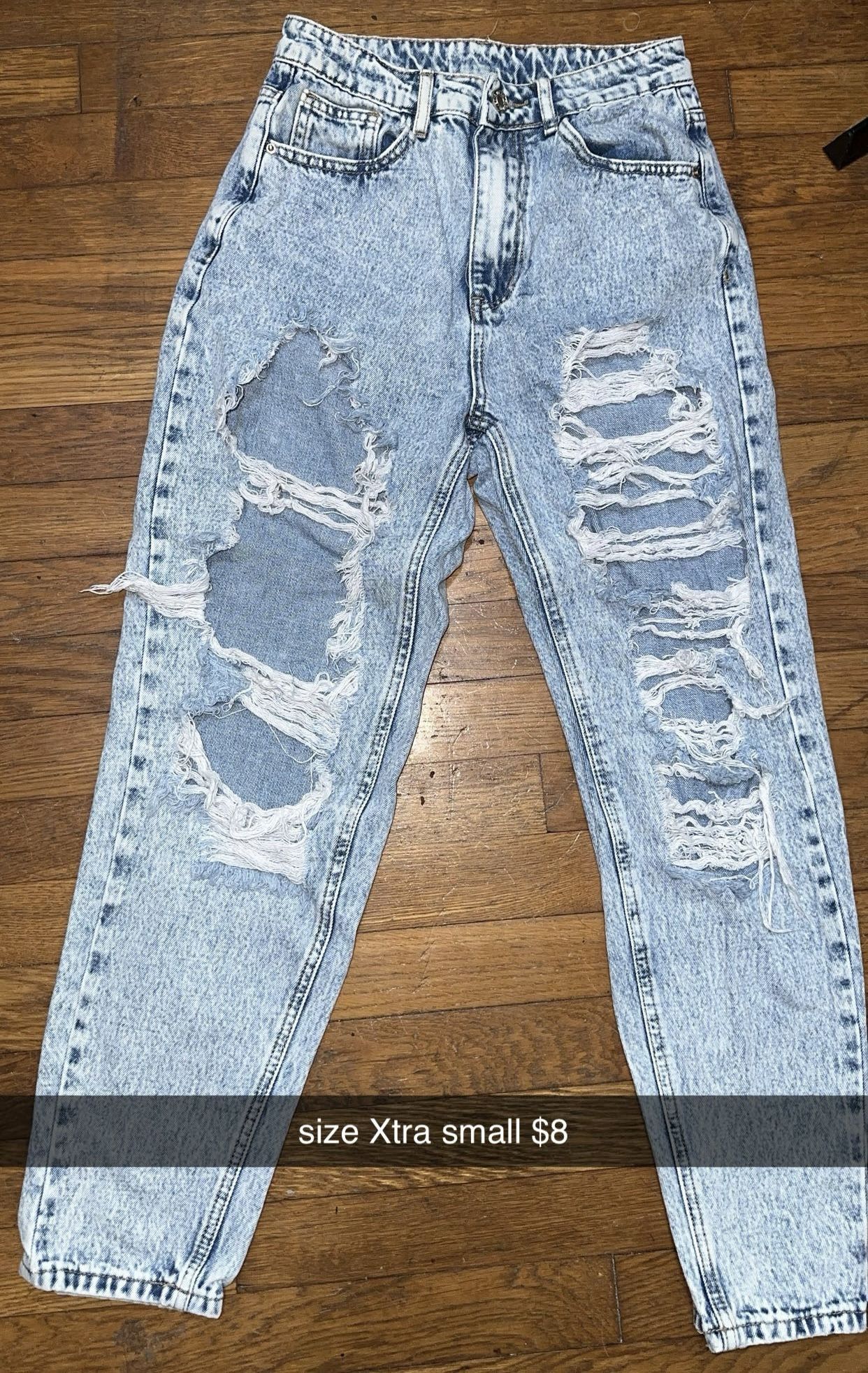 size XS jeans