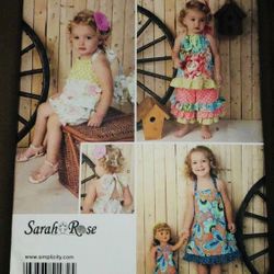 Simplicity Sewing Pattern 1472A Sarah Rose for Toddler and Doll