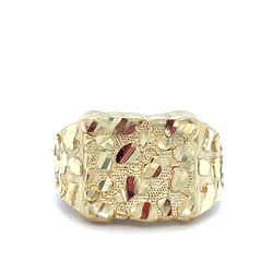 10Kt Yellow Gold Nugget Ring 3.40g Size 7 200590/13