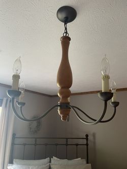 Wood And Metal Chandeliers