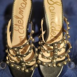 $38✨️Size 8🎀Sam Edelman Suri caged block heel sandals🎀