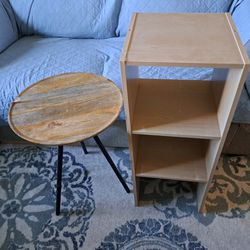 Side Table And Small Bookcase For $7