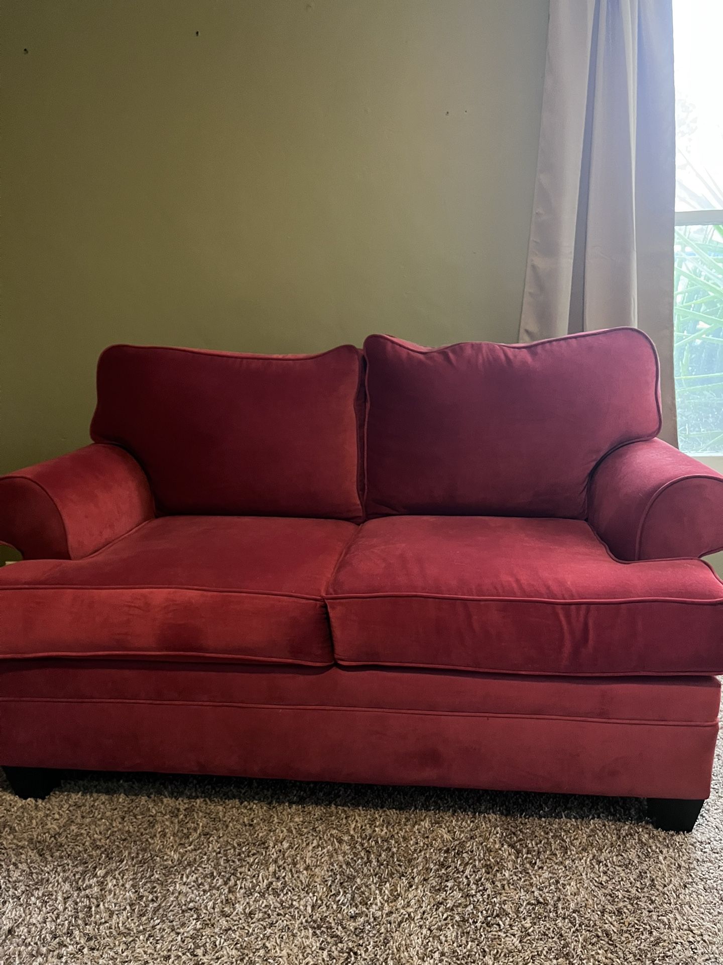 Red Loveseat