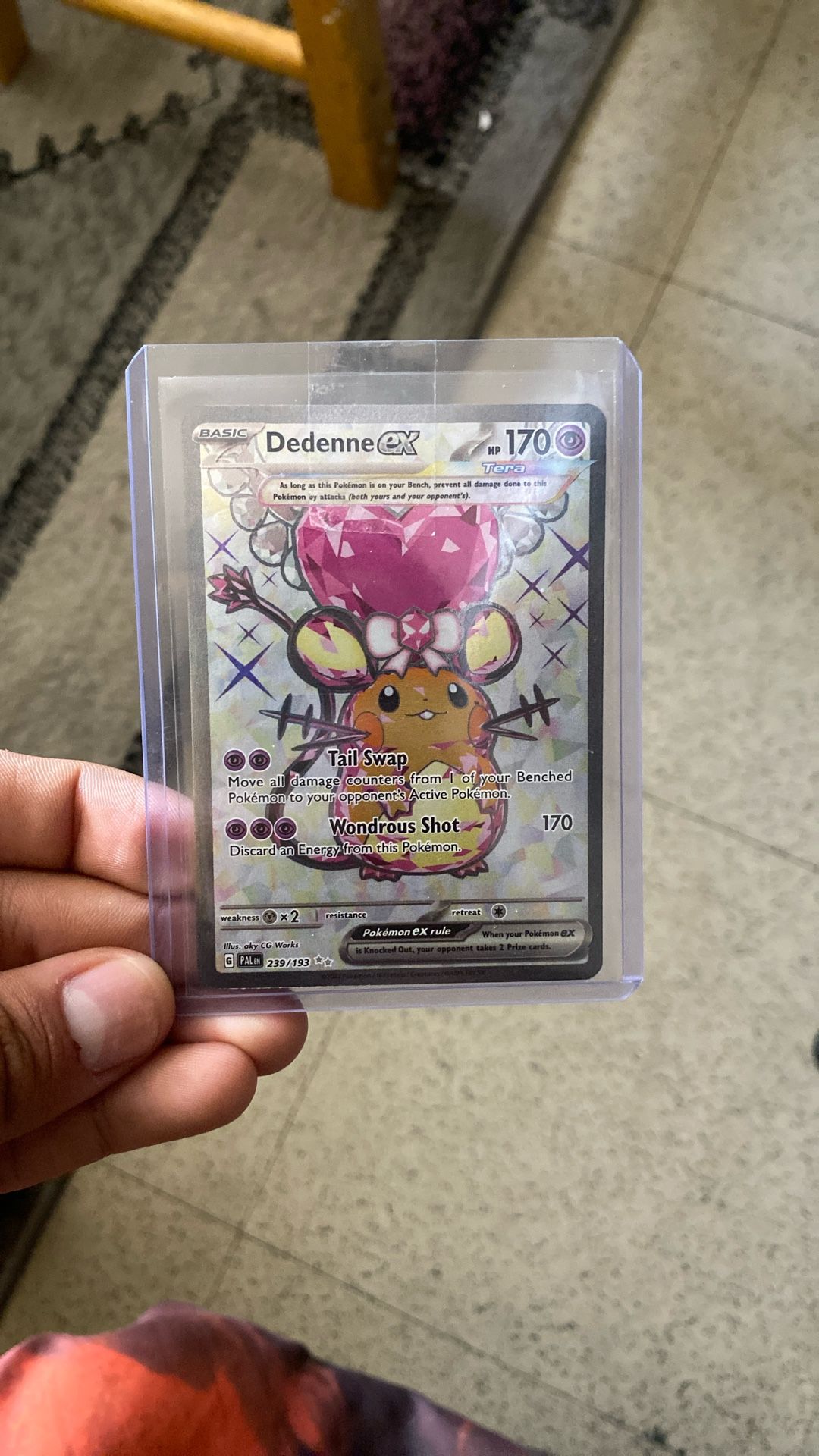 Dedenne ex 239/193 Sv02: Paldea Evolved Holo Pokemon Card