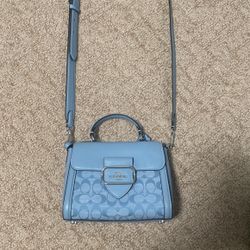 Blue Coach Bag Crossbody Tote