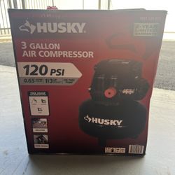 HUSKY 3 Gallon Air Compressor – Open Box, Like New