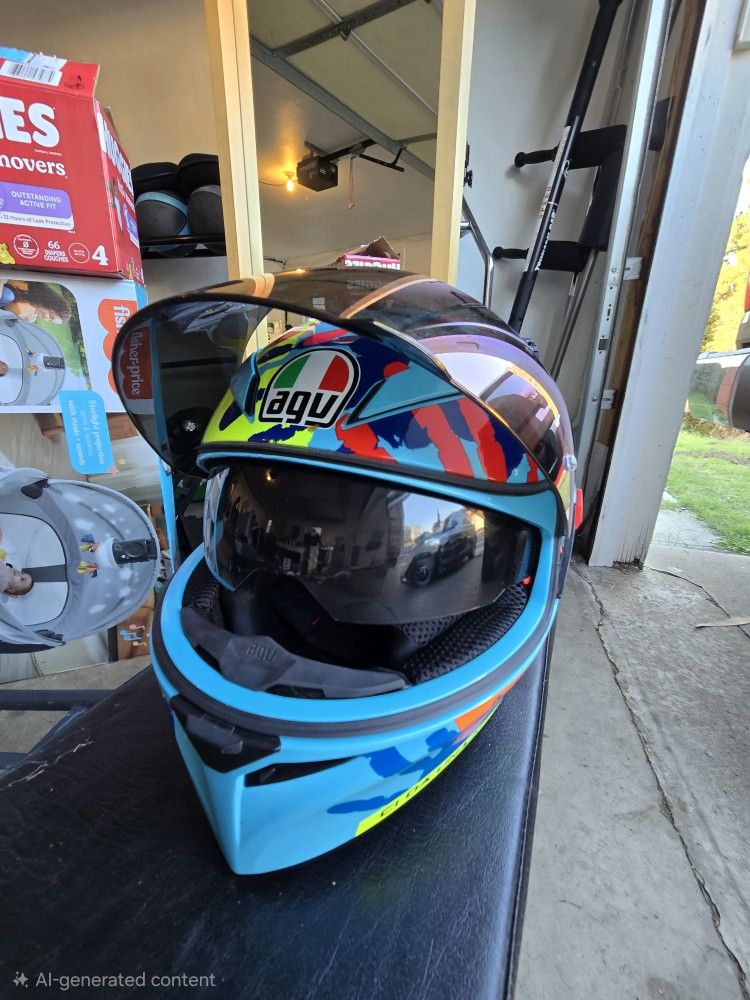 AGV Motorcycle Full Face Helmet Size XL