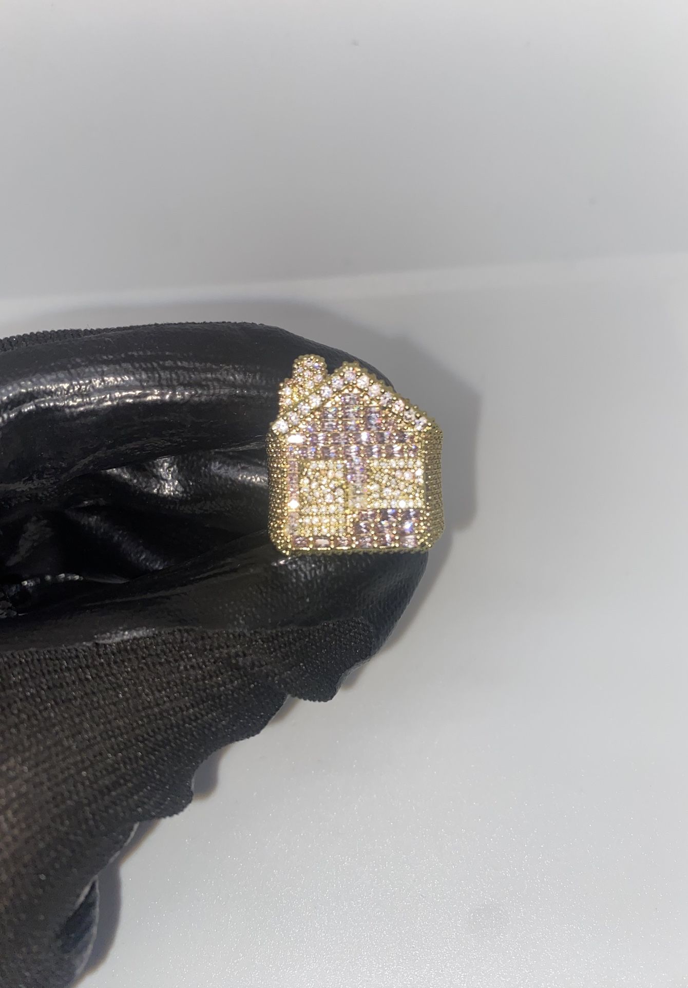 Designer Ring Trap House Gold Bussdown Size 9-10