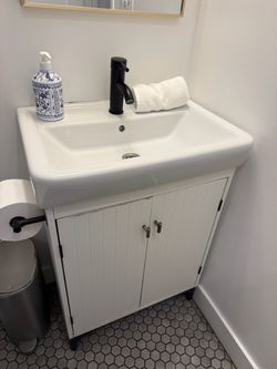 IKEA bathroom vanity with sink 24 inches