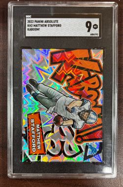 Matthew Stafford 2022 Panini Absolute Kaboom SSP