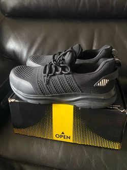 Men’s Size 13 Black Lupwee Steel Toe Safety Shoes