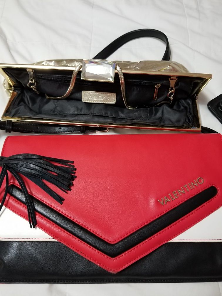 One valentino purse n one aldo gold.