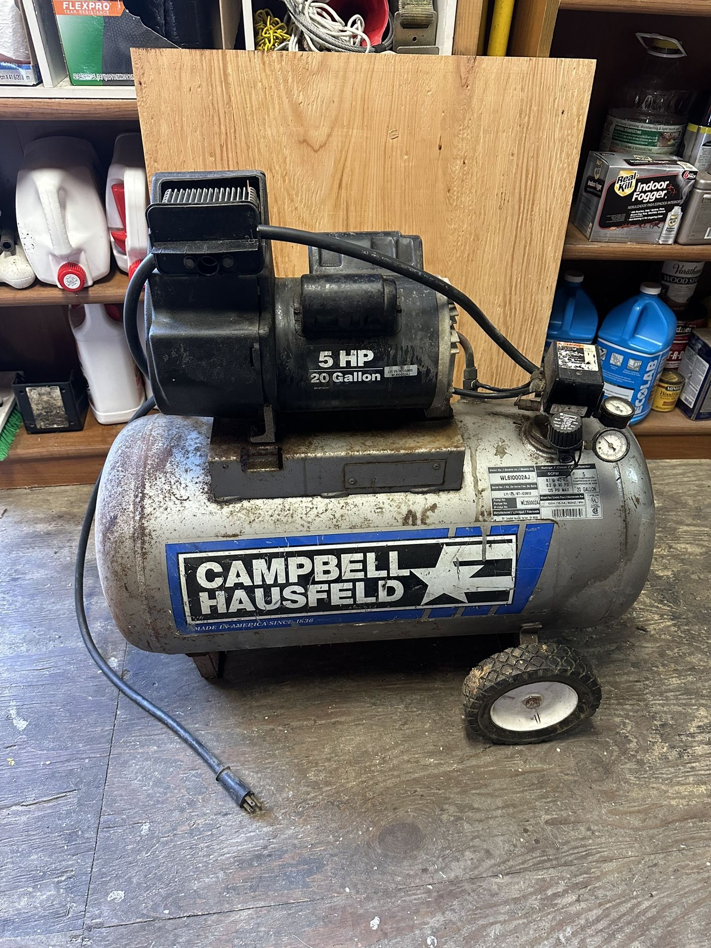 Campbell Hausfeld 5 HP 20 Gallon Air Compressor