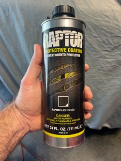 2qts U-Pol Raptor Urethane Bedliner Black