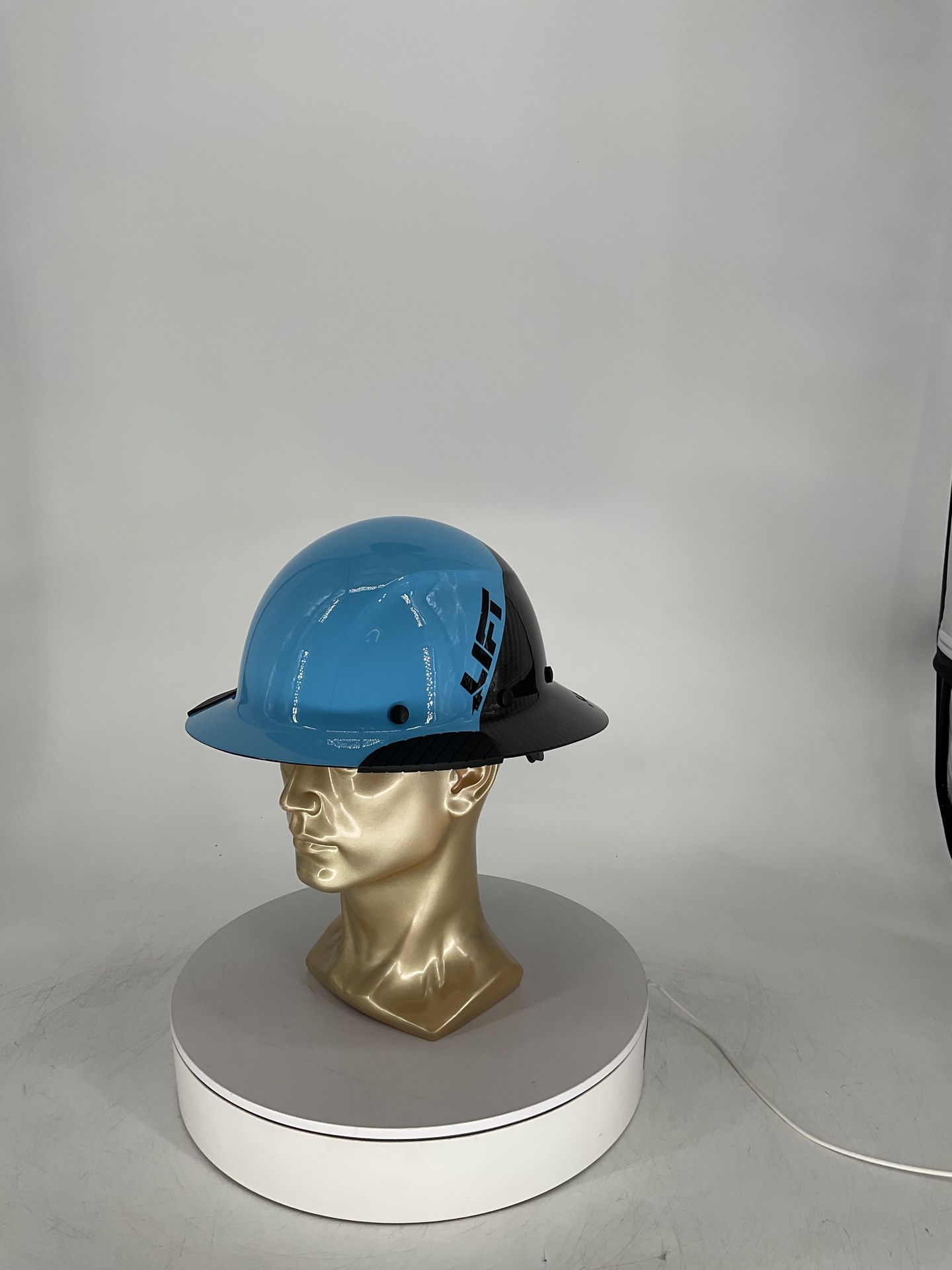 LIFT DAX Carbon Fiber Full Brim 50-50 (Cyan/Black) / HDF50C-24CC