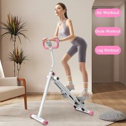 Stair Stepper with Resistance Home-Upgrade Vertical Climber Workout Machine for Full-Body Exercise Climber Fitness Equipment with Stable Frame Adjusta