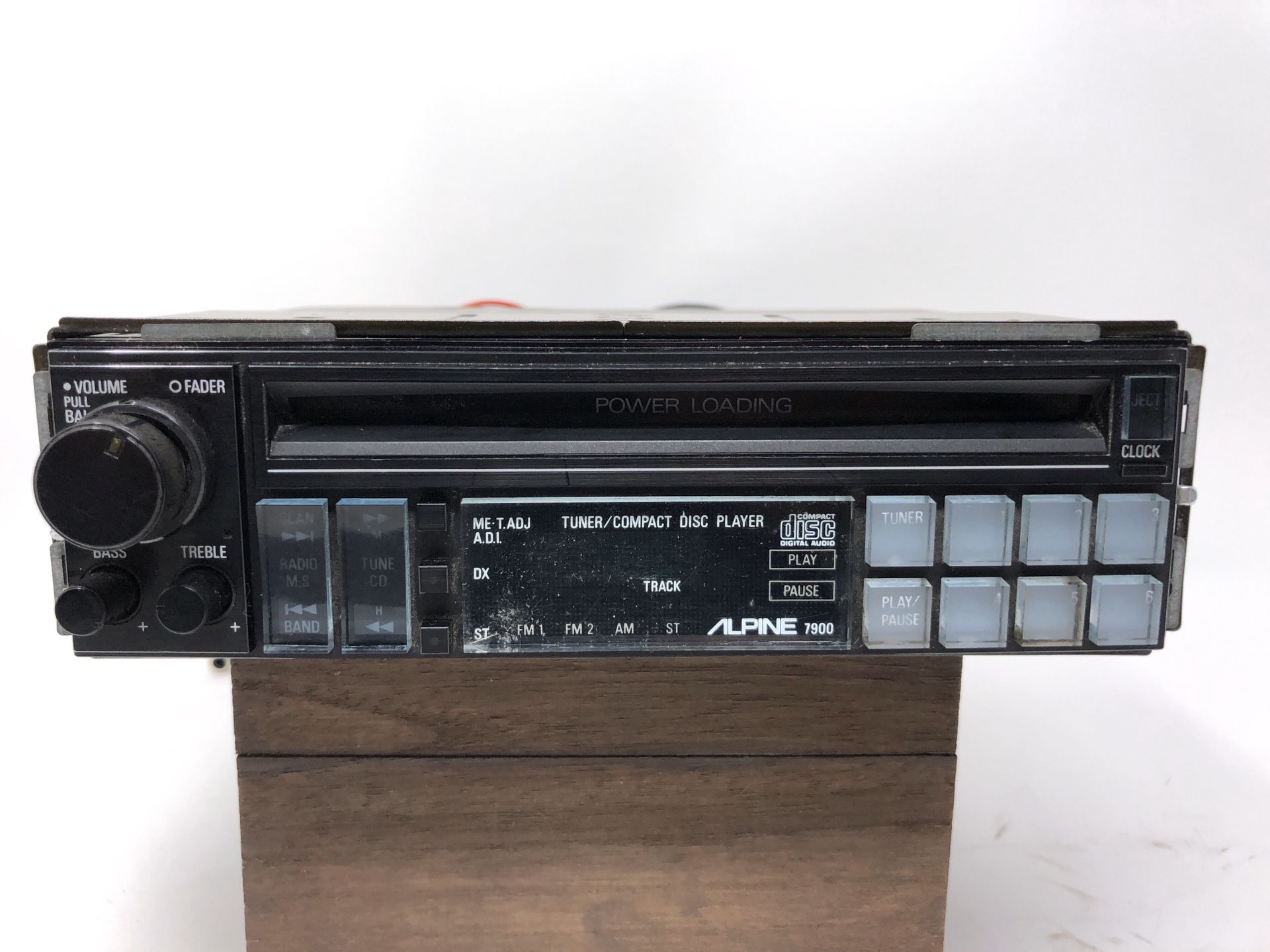 Alpine Vintage 7900 car stereo CD Player AM/FM radio 1986