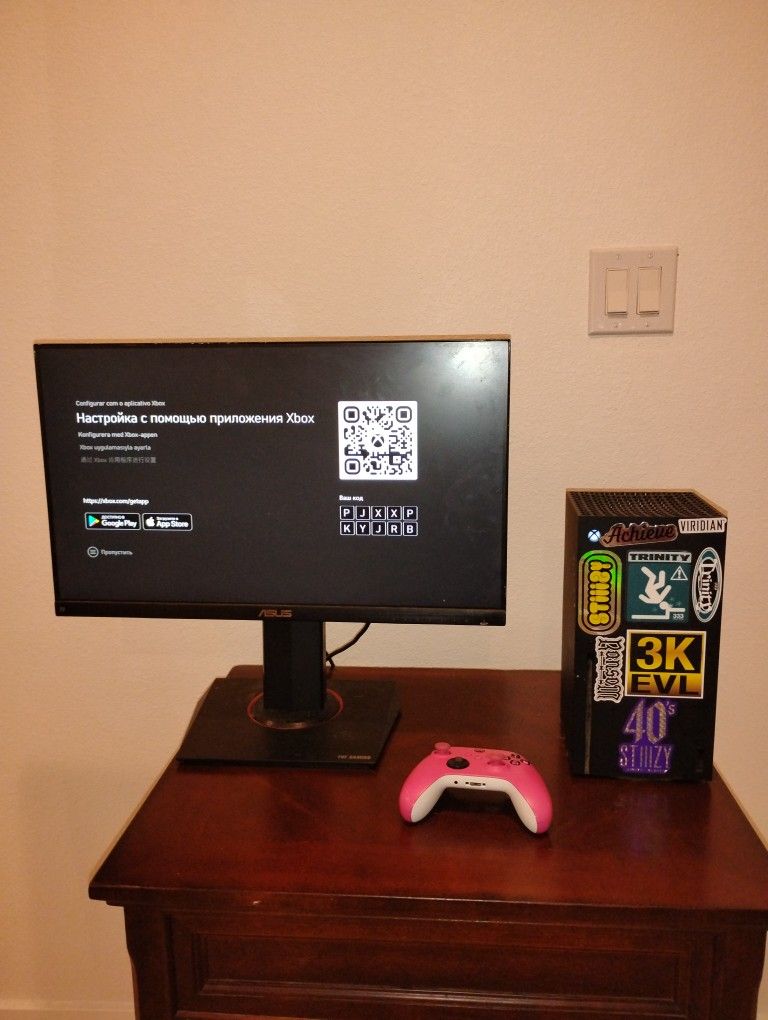 Xbox One Series X + Asus Monitor