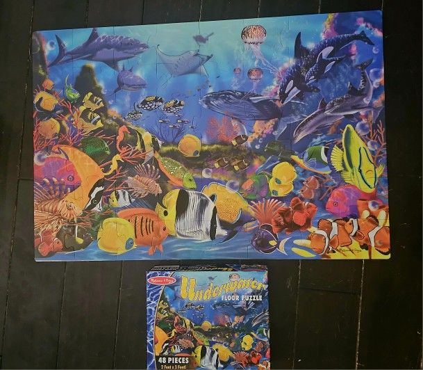Melissa & Doug Giant Underwater Floor Puzzle 48 Pieces
