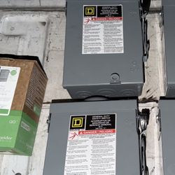 (6) New 60 Amp Square d Disconnects 
