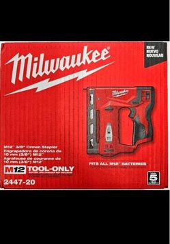 Milwaukee new crown stapler M12