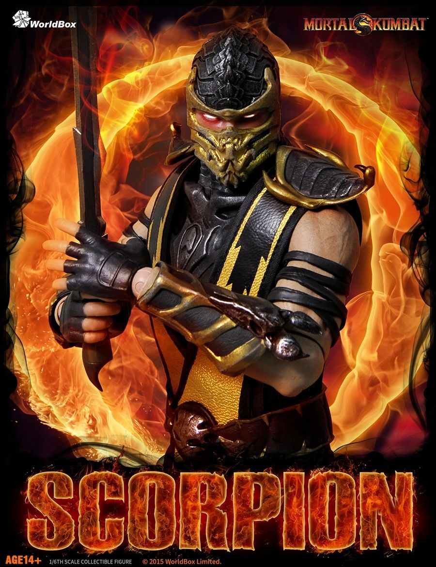World Box 1/6 scale Mortal Kombat Scorpion Figure