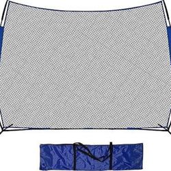 Baseball Barrier Pitching Netting: 16 X 10 FT Quick Set Up for Backyard Sports Field Men Youth Pract