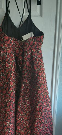 Red Black Roses Dress