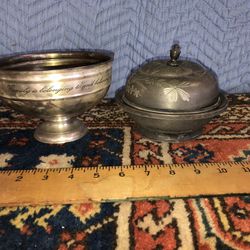 Silver Plate E G Webster & Son NY & Misc Bowl