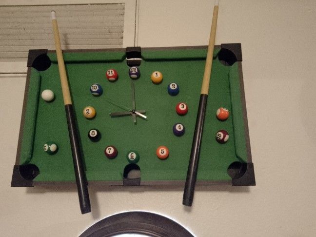 Pool Table Clock