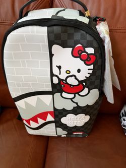 SPRAYGROUND HELLO KITTY OFFICIAL COLLAB - BRICK WALL SPLIT BACKPACK