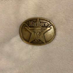 Brass Marlboro Belt Buckle