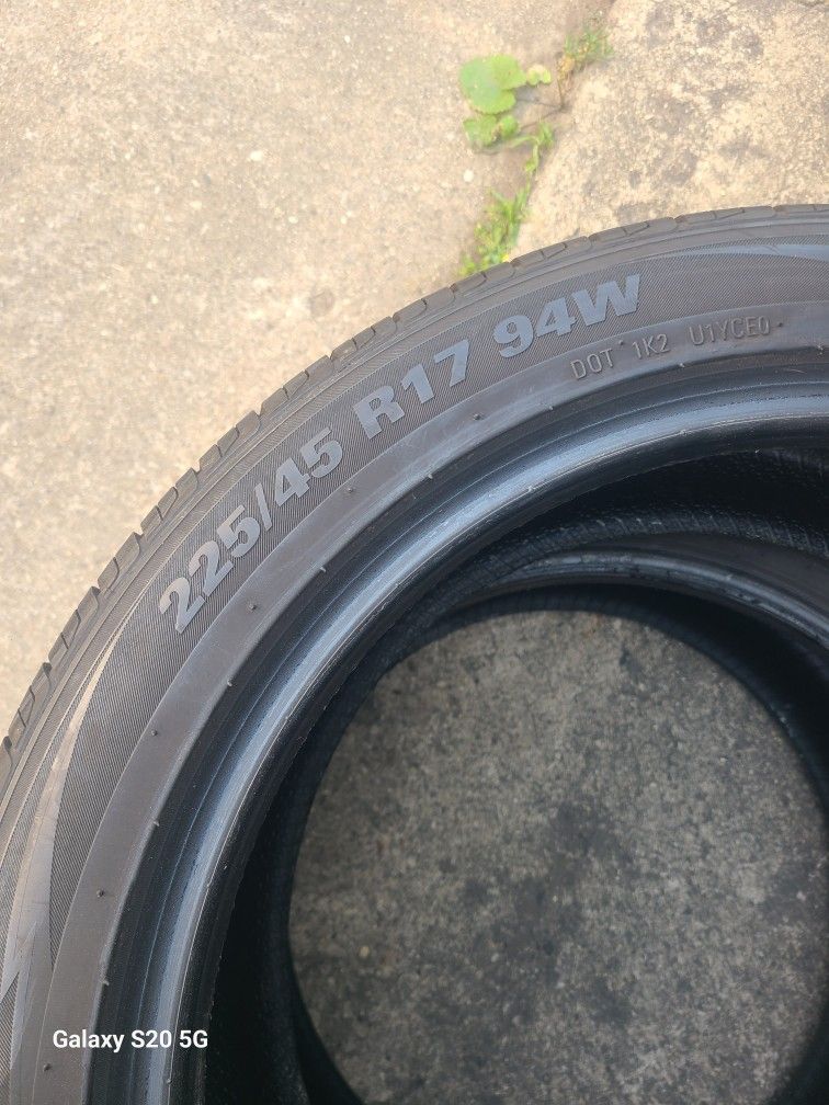 Tires Size 225/45/17