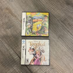 Nintendo 3DS SpongeBob And Tangled Game
