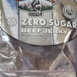 No Sugar Beef Jerky 8 oz