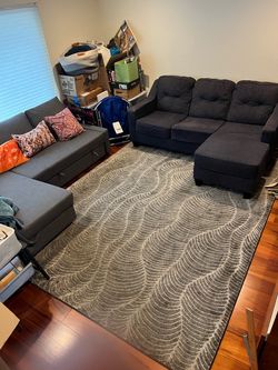 Couch and 8x10 Rug
