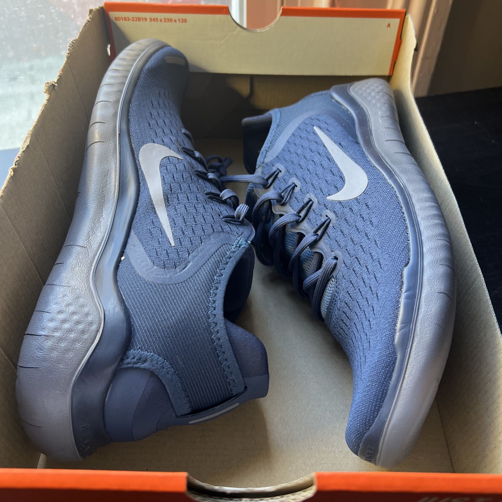 Size 11 - Nike Free RN 2018 Thunder Blue Gunsmoke