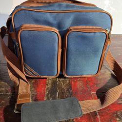 Vintage COAST S-3 Brown/Blue Shock Absorber Camera Bag