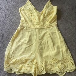 Yellow Romper & SHEIN Set XS