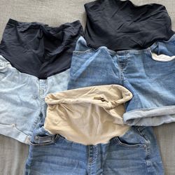 Maternity Denim Shorts (3 Pairs)