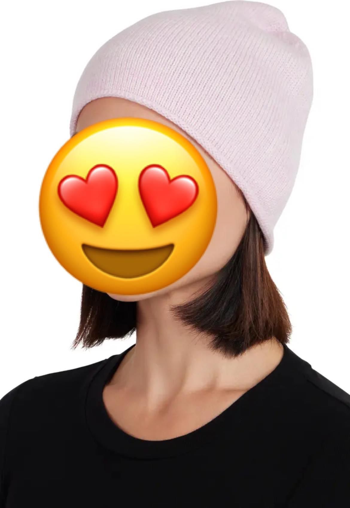 New with tags! 100% Cashmere modern Knit Beanie. Color: Light Pink