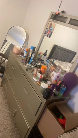 Dresser and mirror