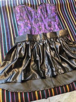 Daisy Corsets top drawer corset and skirt costume, 3xl